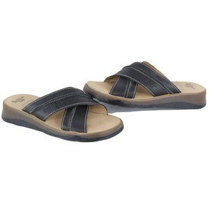 Vintage Dr Martens Leather Slide On Sandals Brown